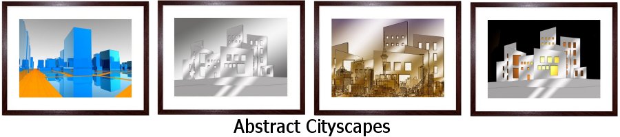Abstract Cityscapes Framed Prints